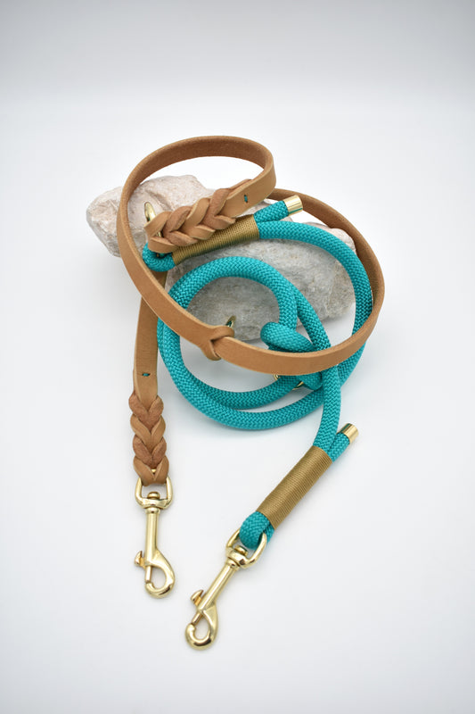 BOHEME Leine Aqua